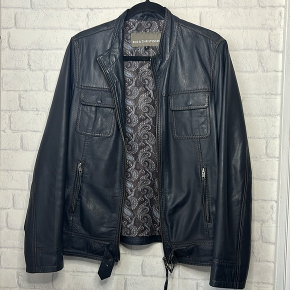 Bod & Christensen Leather Jacket Size L - Picture 8 of 16